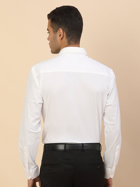 Men's Stylish Solid Formal Shirt | Regular Fit | Full Sleeve | Polyester | Smart Formal Wear