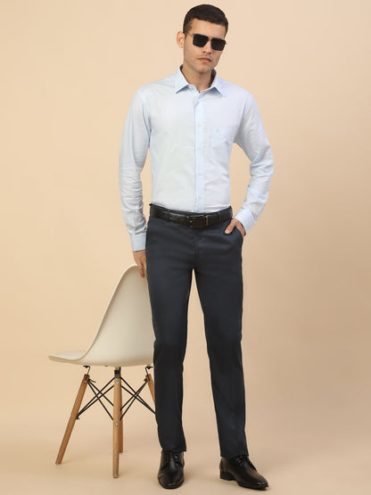 Men's Stylish Self Design Formal Shirt | Regular Fit | Full Sleeve | Pure Cotton | Smart Formal Wear