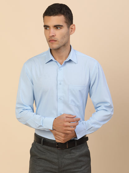 Men's Stylish Printed Formal Shirt | Regular Fit | Full Sleeve | Polyester | Smart Formal Wear