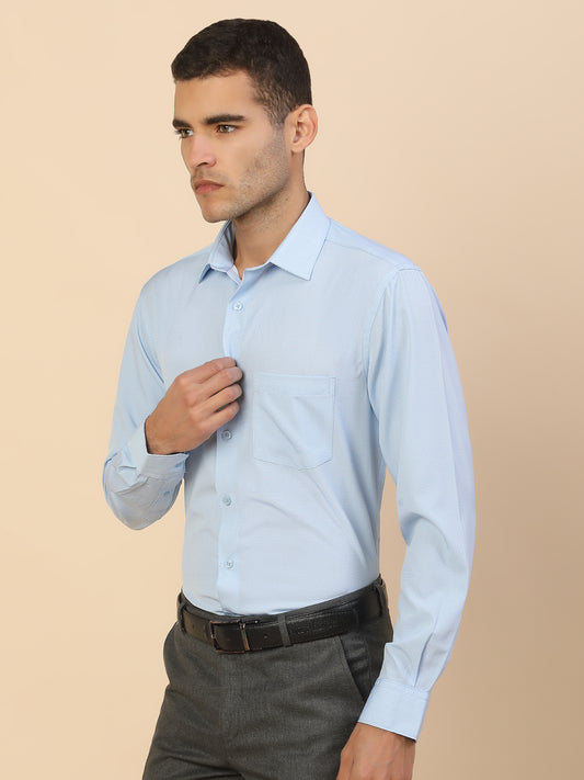 Men's Stylish Printed Formal Shirt | Regular Fit | Full Sleeve | Polyester | Smart Formal Wear