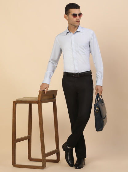 Men's Stylish Printed Formal Shirt | Regular Fit | Full Sleeve | Polyester | Smart Formal Wear