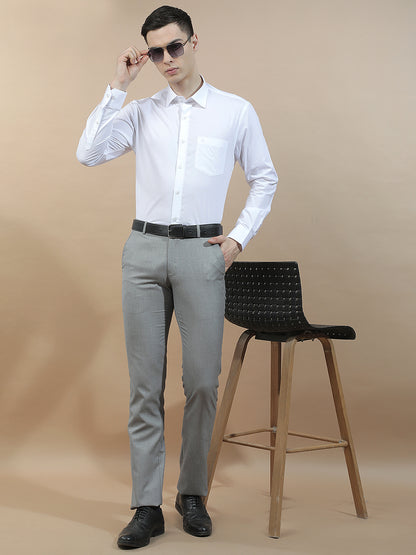 Formal Shirt for Men l Breathable & Soft with Color Fastness Regular Fit  Cotton Fabric Solid Pattern