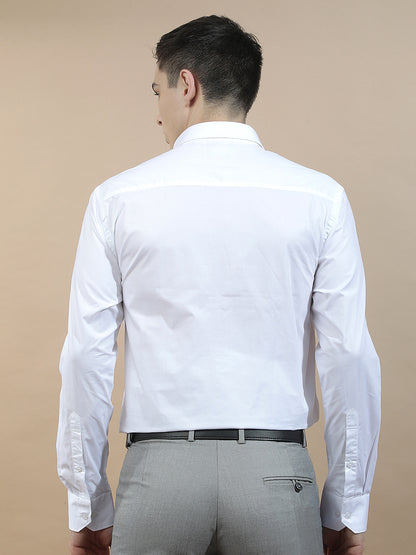 Formal Shirt for Men l Breathable & Soft with Color Fastness Regular Fit  Cotton Fabric Solid Pattern