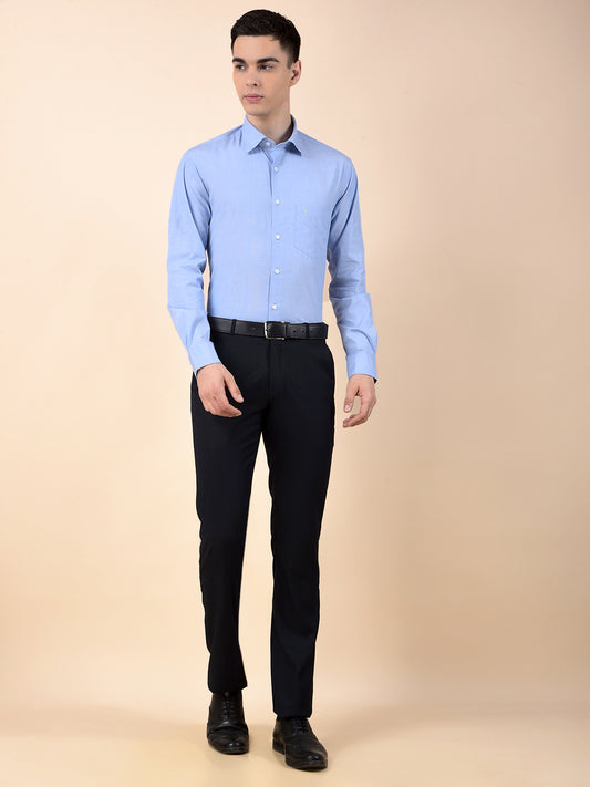 Formal Shirt for Men | Breathable & Soft with Color Fastness Regular Poly Cotton Fabric Solid Pattern