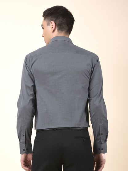 Formal Shirt for Men | Breathable & Soft with Color Fastness Regular Poly Cotton Fabric Solid Pattern