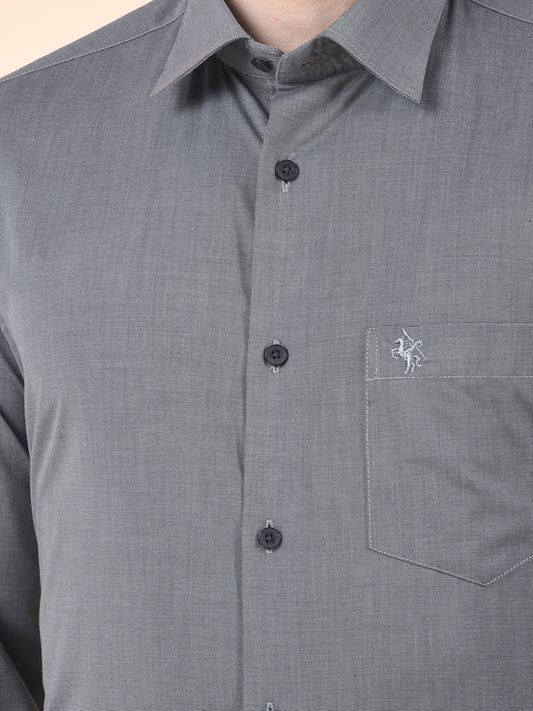 Formal Shirt for Men | Breathable & Soft with Color Fastness Regular Poly Cotton Fabric Solid Pattern