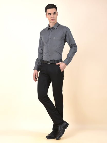 Formal Shirt for Men | Breathable & Soft with Color Fastness Regular Poly Cotton Fabric Solid Pattern