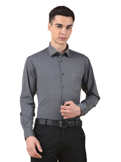 Formal Shirt for Men | Breathable & Soft with Color Fastness Regular Poly Cotton Fabric Solid Pattern