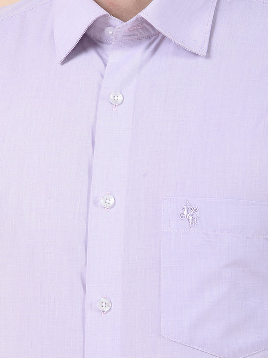 Formal Shirt for Men | Breathable & Soft with Color Fastness Regular Poly Cotton Fabric Solid Pattern