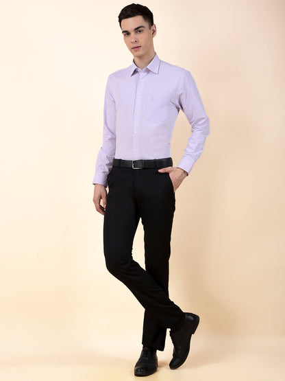 Formal Shirt for Men | Breathable & Soft with Color Fastness Regular Poly Cotton Fabric Solid Pattern