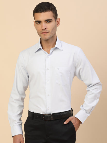 Men's Stylish Printed Formal Shirt | Regular Fit | Full Sleeve | Cotton Blend | Smart Formal Wear