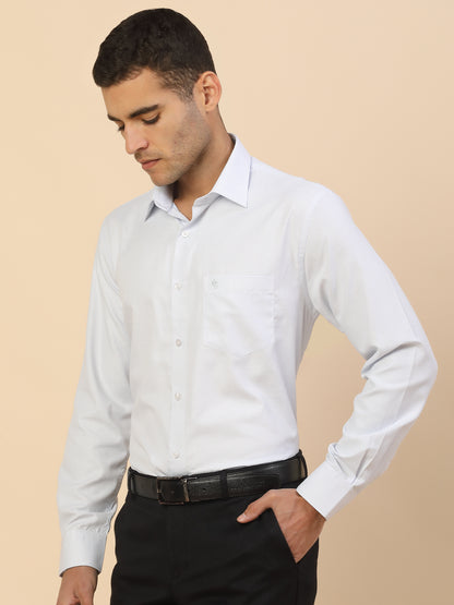 Men's Stylish Printed Formal Shirt | Regular Fit | Full Sleeve | Cotton Blend | Smart Formal Wear