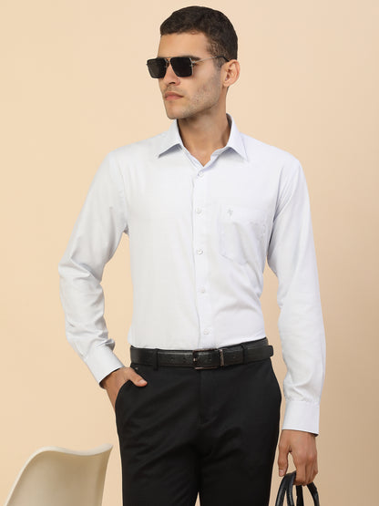 Men's Stylish Printed Formal Shirt | Regular Fit | Full Sleeve | Cotton Blend | Smart Formal Wear