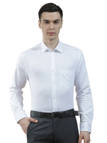 Formal Shirt for Men l Breathable & Soft with Color Fastness Regular Fit  Cotton Fabric Solid Pattern