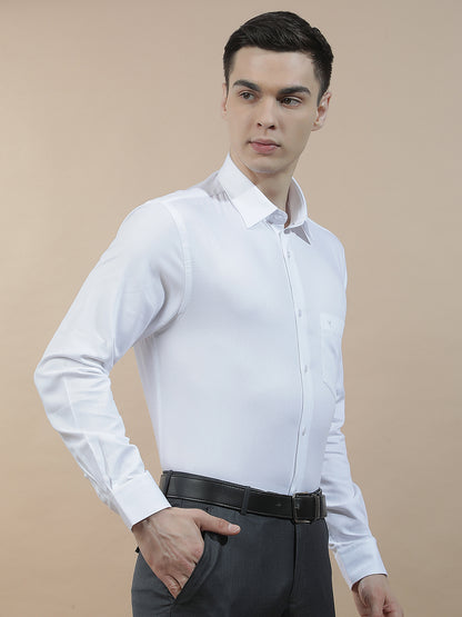 Formal Shirt for Men l Breathable & Soft with Color Fastness Regular Fit  Cotton Fabric Solid Pattern