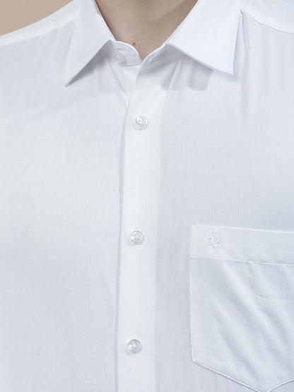 Formal Shirt for Men l Breathable & Soft with Color Fastness Regular Fit  Cotton Fabric Solid Pattern
