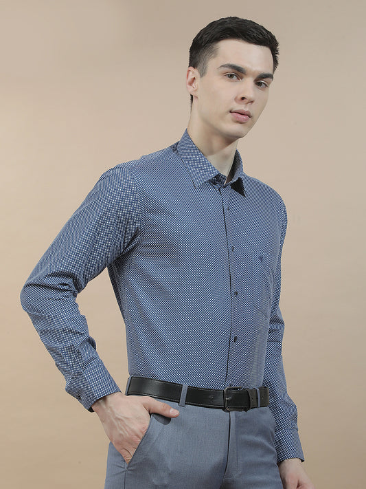 Formal Shirt for Men l Breathable & Soft with Color Fastness Regular Fit  Cotton Fabric Printed Pattern
