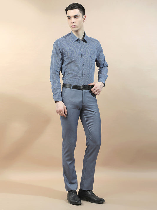 Formal Shirt for Men l Breathable & Soft with Color Fastness Regular Fit  Cotton Fabric Printed Pattern