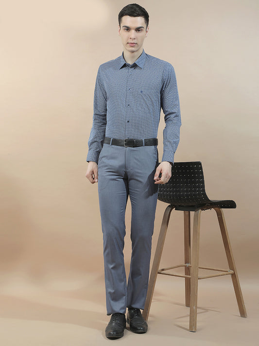 Formal Shirt for Men l Breathable & Soft with Color Fastness Regular Fit  Cotton Fabric Printed Pattern