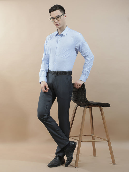 Formal Shirt for Men l Breathable & Soft with Color Fastness Regular Fit  Cotton Fabric Striped Pattern