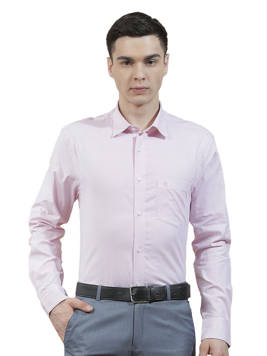 Formal Shirt for Men l Breathable & Soft with Color Fastness Regular Fit  Cotton Fabric Striped Pattern