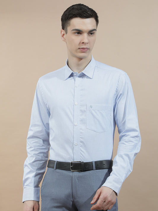 Formal Shirt for Men l Breathable & Soft with Color Fastness Regular Fit  Cotton Fabric Striped Pattern