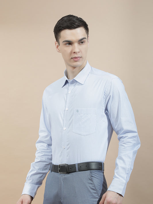 Formal Shirt for Men l Breathable & Soft with Color Fastness Regular Fit  Cotton Fabric Striped Pattern