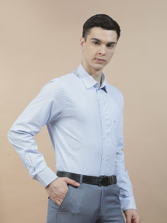 Formal Shirt for Men l Breathable & Soft with Color Fastness Regular Fit  Cotton Fabric Striped Pattern