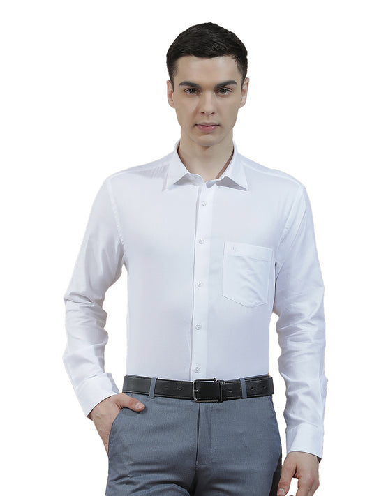 Formal Shirt for Men l Breathable & Soft with Color Fastness Regular Fit  Cotton Fabric Solid Pattern