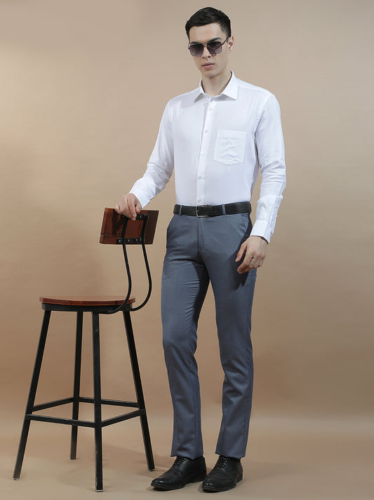 Formal Shirt for Men l Breathable & Soft with Color Fastness Regular Fit  Cotton Fabric Solid Pattern