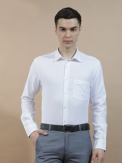 Formal Shirt for Men l Breathable & Soft with Color Fastness Regular Fit  Cotton Fabric Solid Pattern