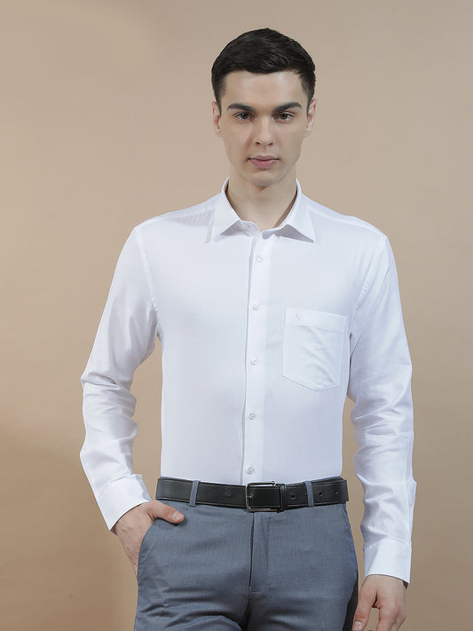 Formal Shirt for Men l Breathable & Soft with Color Fastness Regular Fit  Cotton Fabric Solid Pattern