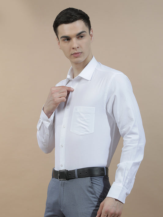 Formal Shirt for Men l Breathable & Soft with Color Fastness Regular Fit  Cotton Fabric Solid Pattern