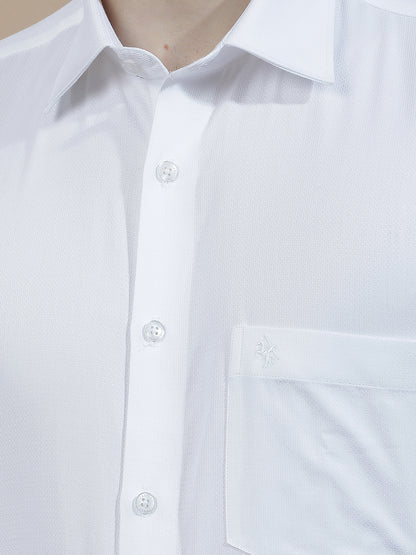 Formal Shirt for Men l Breathable & Soft with Color Fastness Regular Fit  Cotton Fabric Solid Pattern
