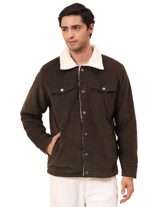 Shacket for Men | Premium Casual Shacket Smart Fit Spread Collar Poly Blend Fabric Solid Pattern