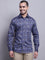 Cantabil Men Navy Blue Party Wear Shirt (7137596473483)