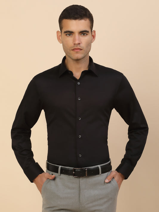 Men's Stylish Solid Party Shirt | Regular Fit | Full Sleeve | Pure Cotton | Smart Party Wear