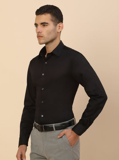 Men's Stylish Solid Party Shirt | Regular Fit | Full Sleeve | Pure Cotton | Smart Party Wear