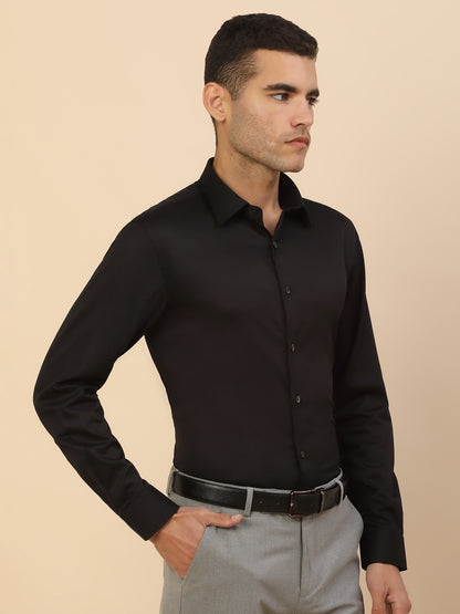 Men's Stylish Solid Party Shirt | Regular Fit | Full Sleeve | Pure Cotton | Smart Party Wear