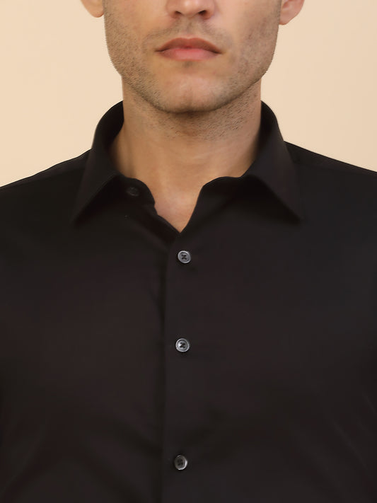 Men's Stylish Solid Party Shirt | Regular Fit | Full Sleeve | Pure Cotton | Smart Party Wear
