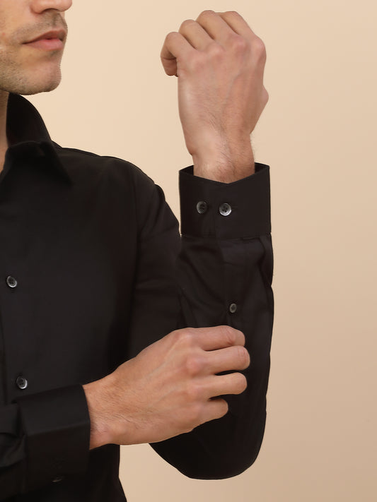 Men's Stylish Solid Party Shirt | Regular Fit | Full Sleeve | Pure Cotton | Smart Party Wear