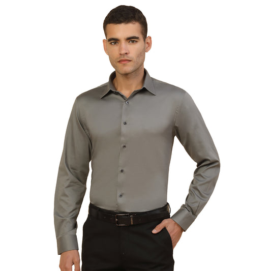 Men's Stylish Solid Party Shirt | Regular Fit | Full Sleeve | Pure Cotton | Smart Party Wear