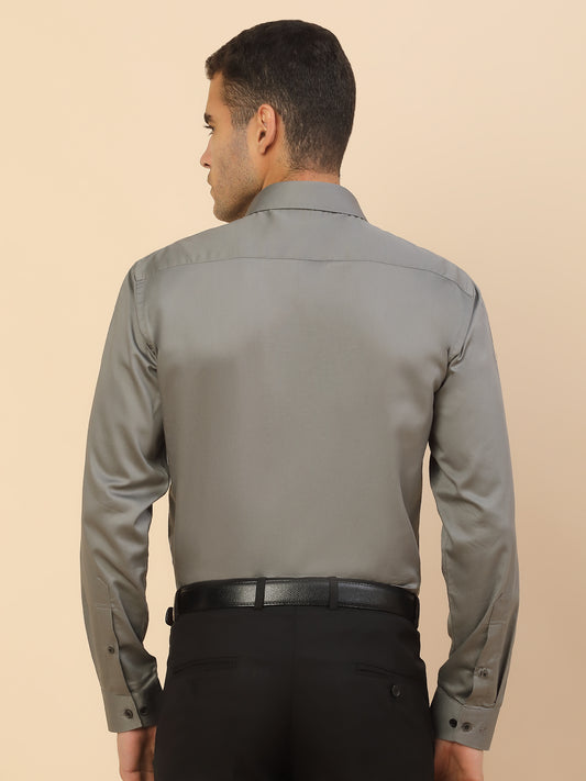 Men's Stylish Solid Party Shirt | Regular Fit | Full Sleeve | Pure Cotton | Smart Party Wear