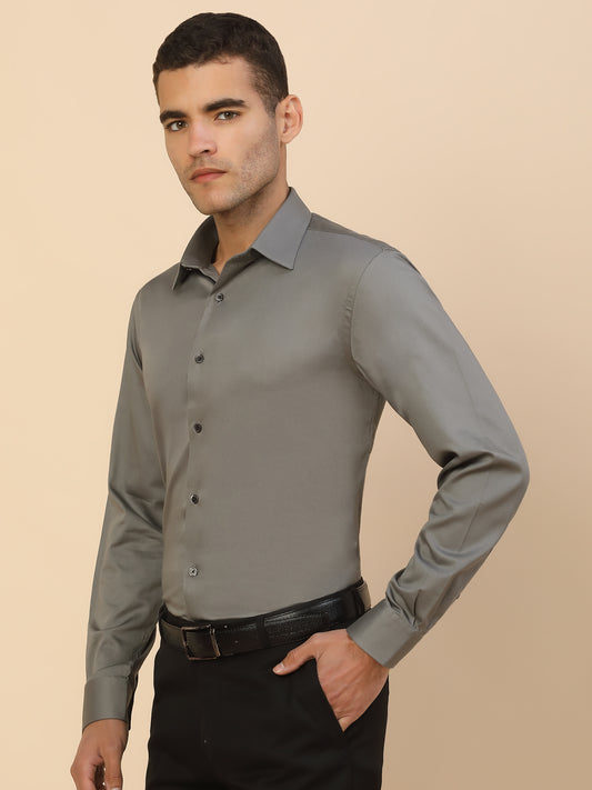 Men's Stylish Solid Party Shirt | Regular Fit | Full Sleeve | Pure Cotton | Smart Party Wear