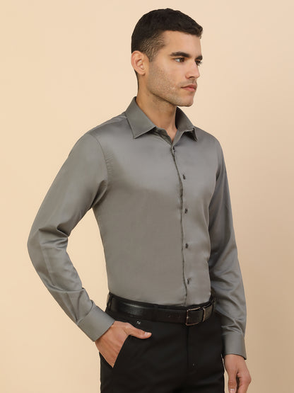Men's Stylish Solid Party Shirt | Regular Fit | Full Sleeve | Pure Cotton | Smart Party Wear
