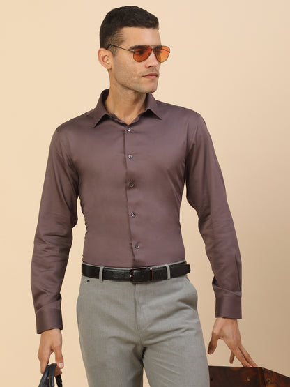 Men's Stylish Solid Party Shirt | Regular Fit | Full Sleeve | Pure Cotton | Smart Party Wear
