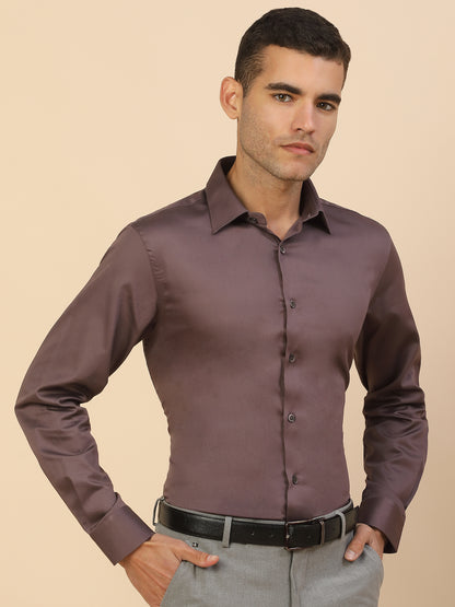 Men's Stylish Solid Party Shirt | Regular Fit | Full Sleeve | Pure Cotton | Smart Party Wear
