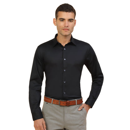 Men's Stylish Solid Party Shirt | Regular Fit | Full Sleeve | Pure Cotton | Smart Party Wear