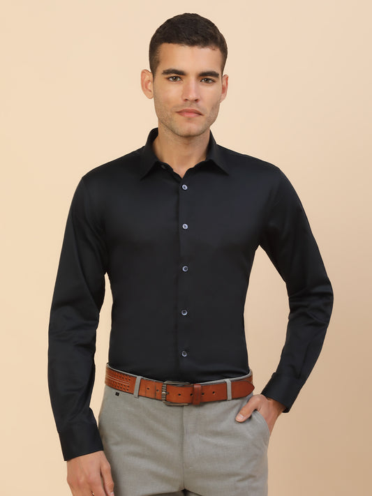 Men's Stylish Solid Party Shirt | Regular Fit | Full Sleeve | Pure Cotton | Smart Party Wear