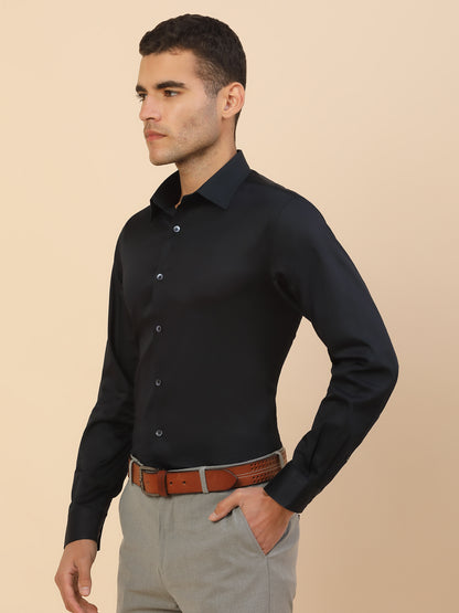 Men's Stylish Solid Party Shirt | Regular Fit | Full Sleeve | Pure Cotton | Smart Party Wear